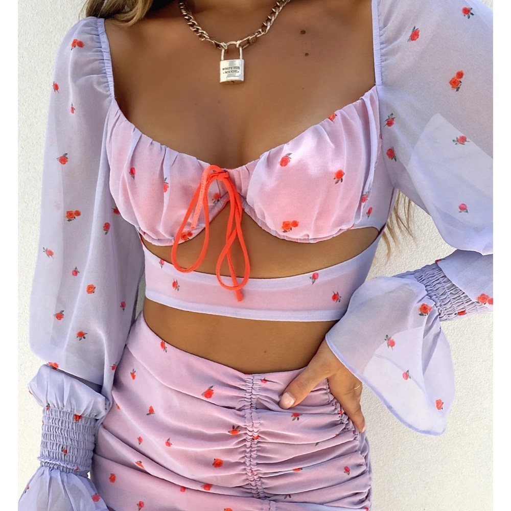 Dare To Dream Crop Lilac Rose